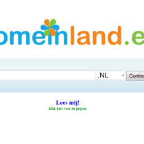 Domeinland - Contoleren op beschikbaarheid domeinnaam