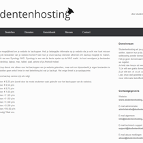Studentenhosting - Backup ruimte